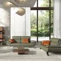 Sofas - Olive green leather 2-seater sofa - ANGEL CERDÁ