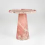 Consoles - PINK MARBLE CONE SIDE TABLE - KIWANO CONCEPT