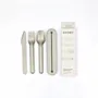 Repas pour enfant - Trio de couverts en inox avec étui en silicone - EKOBO