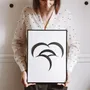 Gifts - HEART Object Card OISO® - White - With frame - OISO