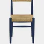 Chairs - Handmade Francisco Blue Wood And Natural Cord Dining Chair - HOUSE OF CAPRICORN