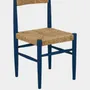Chairs - Handmade Francisco Blue Wood And Natural Cord Dining Chair - HOUSE OF CAPRICORN
