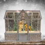 Crèches et santons - Maison de Noël LED avec Musique – Style Blanc Vieilli - BLUE STAR B.V.