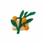 Linge de table textile - Anneau de serviette Orange Branch - CORO CORA