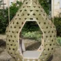 Armchairs - Hanging chair " Diamond " - ATELIER BRINS DE MALICE - VANNERIE D'ART