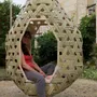 Armchairs - Hanging chair " Diamond " - ATELIER BRINS DE MALICE - VANNERIE D'ART
