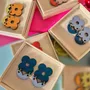 Jewelry - MICHELLE earrings A cat with a flea - UN CHAT QU'A SA PUCE