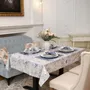 Table cloths - Tablecloth Blossom Blue - 130 cm x 200 cm - ROSEBERRY HOME