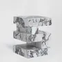 Coffee tables - 'S Y N C' CALACATTA SIDE TABLE - KIWANO CONCEPT