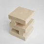 Coffee tables - 'S Y N C' TRAVERTINE SIDE TABLE - KIWANO CONCEPT