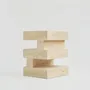 Coffee tables - 'S Y N C' TRAVERTINE SIDE TABLE - KIWANO CONCEPT