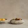 Platter and bowls - SILVER TRAVERTINE ECLIPSE - KIWANO CONCEPT