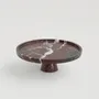 Platter and bowls - ROSSO LEVANTO CAKE STAND - KIWANO CONCEPT