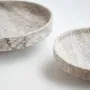 Platter and bowls - SILVER TRAVERTINE NARROW BOWL XL - KIWANO CONCEPT