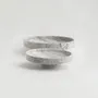 Platter and bowls - SILVER TRAVERTINE NARROW BOWL XL - KIWANO CONCEPT