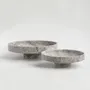 Platter and bowls - SILVER TRAVERTINE NARROW BOWL XL - KIWANO CONCEPT
