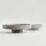Platter and bowls - SILVER TRAVERTINE NARROW BOWL XL - KIWANO CONCEPT