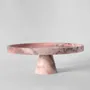 Platter and bowls - PINK MARBLE CAKE STAND - KIWANO CONCEPT
