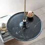 Bathroom equipment - Spinning top shelf TOUPY - Nero marquina black marble - MADEMOISELLE JO SRL