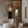 Floor lamps - Sea Star Floor Lamp – Sculptural Biocomposite Base with Cotton Fringe - PLETOSTUDIO