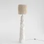 Floor lamps - Sea Star Floor Lamp – Sculptural Biocomposite Base with Cotton Fringe - PLETOSTUDIO