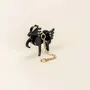 Jewelry - Horse ear charm in black horn and mother-of-pearl - L INDOCHINEUR X RIVÊT