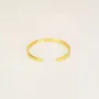 Bracelets - Thin open cuff in brass - L INDOCHINEUR X RIVÊT
