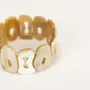 Bracelets - Bracelet élastique Fluor en corne blonde - L INDOCHINEUR X RIVÊT