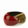 Bracelets - Open beaded bracelet with red lacquer in Size M - L INDOCHINEUR X RIVÊT