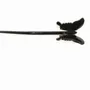 Barrettes - Pique à cheveux papillon en corne noire unie - L INDOCHINEUR X RIVÊT