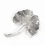 Brooches - Gingko brooch in silvery metal - L INDOCHINEUR X RIVÊT