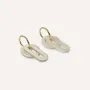 Jewelry - Double hanging ring hoop earrings in blonde horn - L INDOCHINEUR X RIVÊT