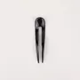 Barrettes - Wavy double hairpin in plain black horn - L INDOCHINEUR X RIVÊT