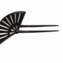 Barrettes - Offset Fan-shaped hairpin in blond horn - L INDOCHINEUR X RIVÊT