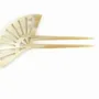 Barrettes - Offset Fan-shaped hairpin in blond horn - L INDOCHINEUR X RIVÊT
