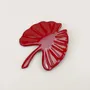 Brooches - Large red lacquered gingko brooch - L INDOCHINEUR X RIVÊT