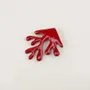 Brooches - Orange lacquered coral brooch - L INDOCHINEUR X RIVÊT