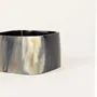 Bracelets - Bracelet cube en corne noire marbrée taille M - L INDOCHINEUR X RIVÊT