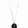 Jewelry - Perforated disc pendant in marbled black horn - L INDOCHINEUR X RIVÊT