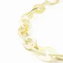 Bijoux - Sautoir anneaux ovales corne blonde - L INDOCHINEUR X RIVÊT