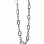 Jewelry - Egg-shaped rings long necklace in grated black horn - L INDOCHINEUR X RIVÊT