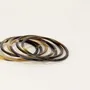 Bracelets - Seven-band bracelets in marbled black horn in Size M - L INDOCHINEUR X RIVÊT