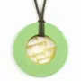Jewelry - Checkered pendant circled with orange lacquer - L INDOCHINEUR X RIVÊT