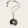 Jewelry - Large flat ring pendant in marbled black horn - L INDOCHINEUR X RIVÊT