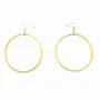 Jewelry - Large single ring earrings in blond horn - L INDOCHINEUR X RIVÊT