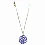 Bijoux - Pendentif fleur laqué café crème - L INDOCHINEUR X RIVÊT