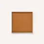 Bowls - Medium square tray lacquered, tobacco, size M - L INDOCHINEUR X RIVÊT