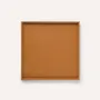 Bowls - Medium square tray lacquered, tobacco, size M - L INDOCHINEUR X RIVÊT