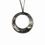 Jewelry - Large irregular ring pendant in marbled black horn - L INDOCHINEUR X RIVÊT
