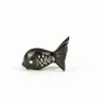 Knives - Set of 6 round fish knife holders in plain black horn - L INDOCHINEUR X RIVÊT